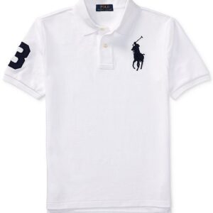 big 3 white polo