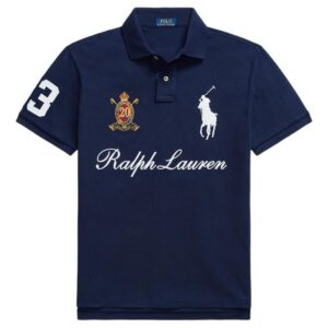 polo ralph lauren logo polo shirt blue